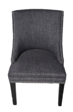 Grey Nailhead Dining Chair